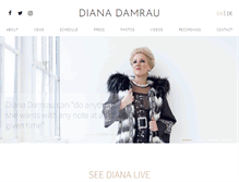 Tablet Screenshot of diana-damrau.com